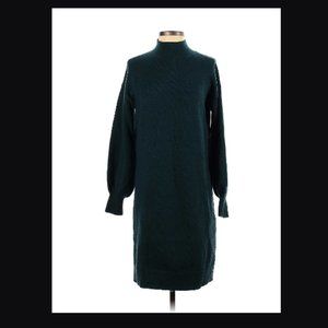 Cozy Loft Emerald Green Sweater Dress